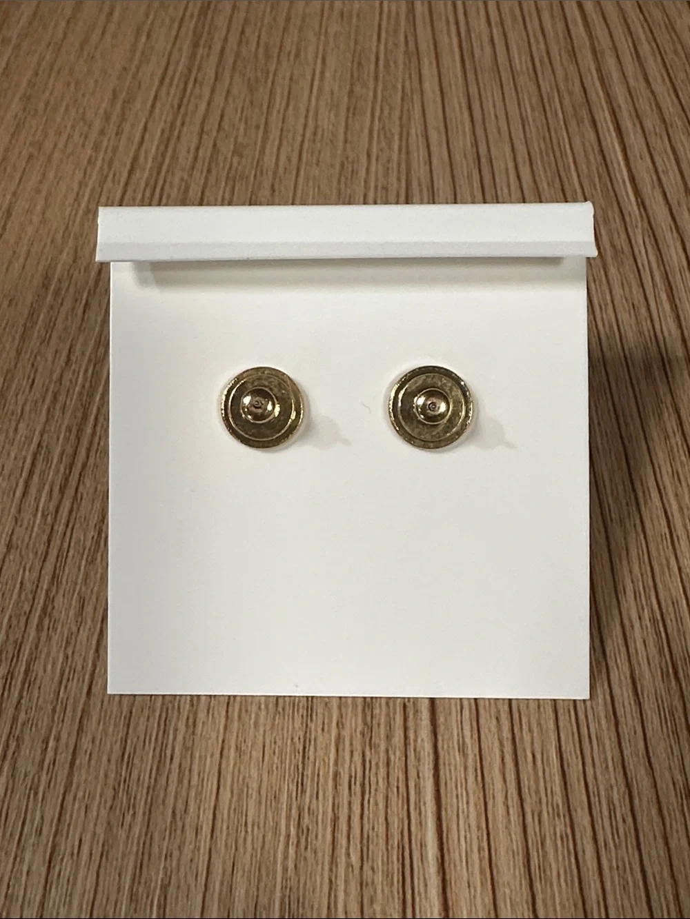 Tory Burch Circle T Logo Stud Earrings